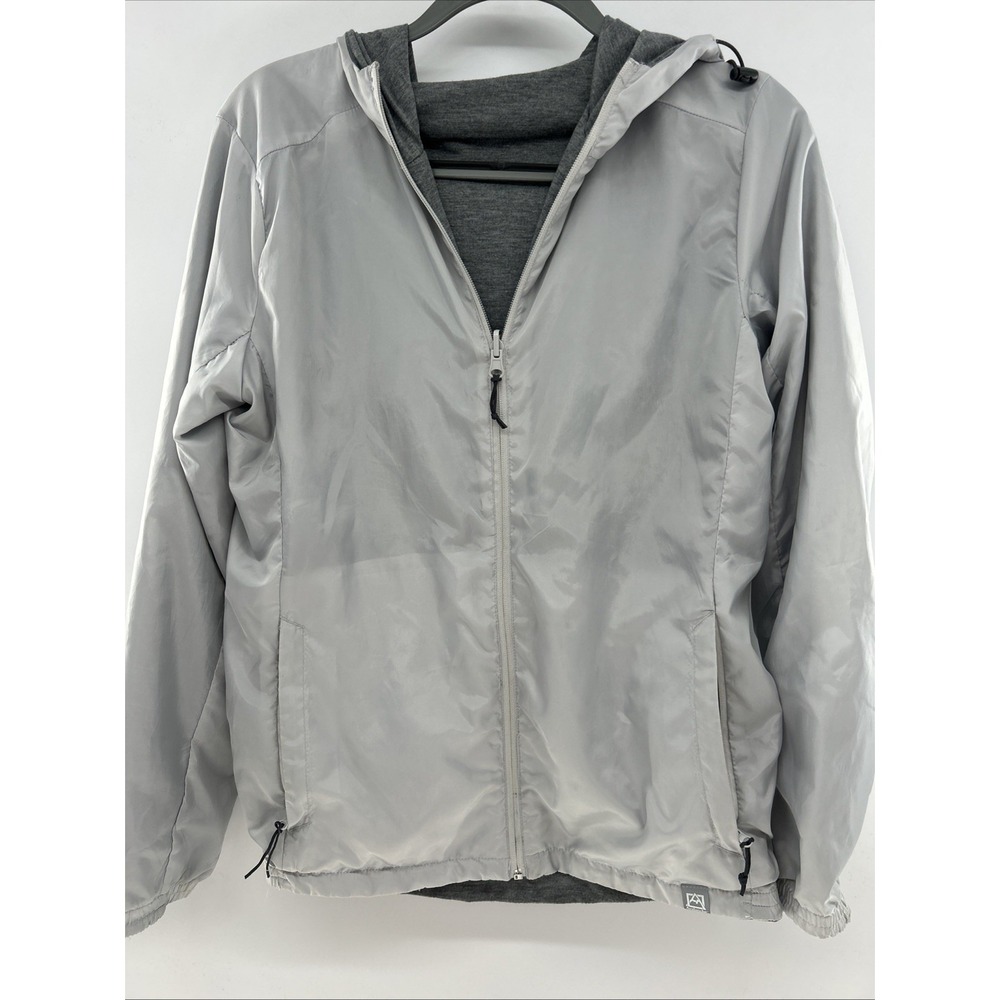 Avalanche Jacket Women's Reversible Long Sleeve Full Zip Grey Reflective Hooded